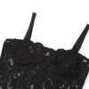 Black Lace Sheer Midi Bodycon Dress