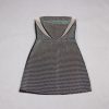 Black Mesh Strapless Mini Dress