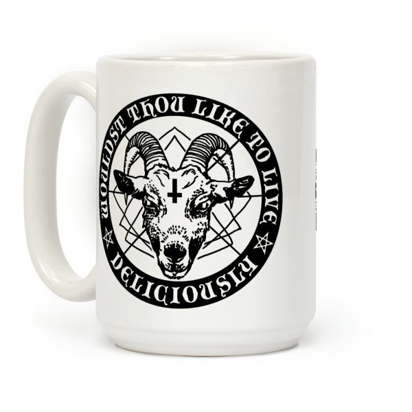 Black Philip: Wouldst Thou Like To Live Deliciously Coffee Mug