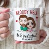 Bloody Hell, Gift For Couple, Personalized Mug, Hugging Couple Gift, Anniversary Gift