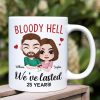 Bloody Hell, Gift For Couple, Personalized Mug, Hugging Couple Gift, Anniversary Gift