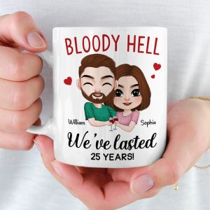 Bloody Hell, Gift For Couple, Personalized Mug, Hugging Couple Gift, Anniversary Gift