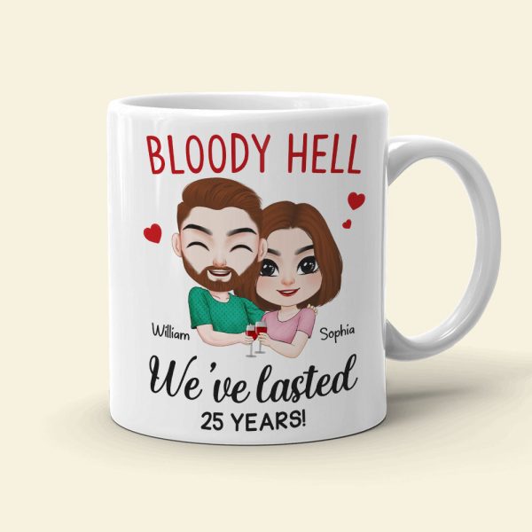 Bloody Hell, Gift For Couple, Personalized Mug, Hugging Couple Gift, Anniversary Gift