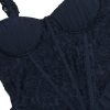 Blue Frill Layered Mini Dress