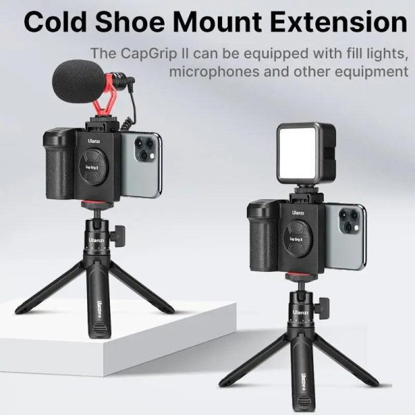 Bluetooth Handheld Selfie Stick Grip Phone Shutter