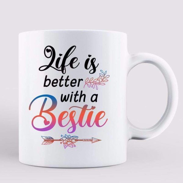 Bohemian Besties Hippie Personalized Coffee Mug