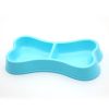 Bone-Shaped Double Dog Feeder Bowl