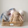 Bonnie Rabbit Plush Toy Soft Bunny with Floral Ears for Kids and Home Decor