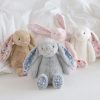 Bonnie Rabbit Plush Toy Soft Bunny with Floral Ears for Kids and Home Decor