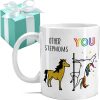 Bonus Mom Coffee Mug Funny Stepmom Gift from Stepdaughter Stepson, Birthday Mother's Day Christmas Gift Idea