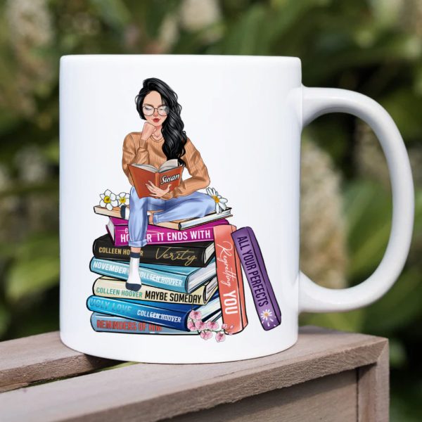Book Girl DR-WHM-03HUHN180123TM Personalized Mug