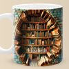 Books Are A Uniquely Portable Magic - Personalized Custom Mug - Christmas Gift For Book Lovers