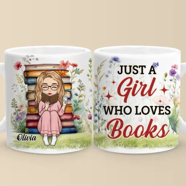 Books Are My Best Friends - Personalized Custom Mug - Christmas Gift For Book Lovers