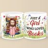 Books Are My Best Friends - Personalized Custom Mug - Christmas Gift For Book Lovers