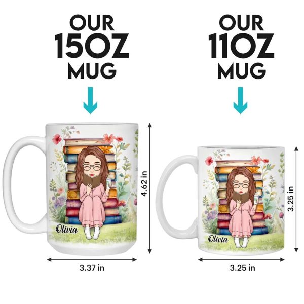 Books Are My Best Friends - Personalized Custom Mug - Christmas Gift For Book Lovers