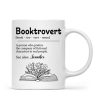 Booktrovert Definition Gift For Book Lover, Bookworm Personalized Mug