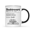 Booktrovert Definition Gift For Book Lover, Bookworm Personalized Mug