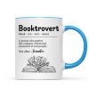 Booktrovert Definition Gift For Book Lover, Bookworm Personalized Mug