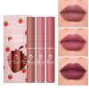 Border 3 Strawberry Velvet Mist Matte Lip Glaze Lipstick Set Soft, Matte Finish, Vibrant Color