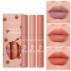 Border 3 Strawberry Velvet Mist Matte Lip Glaze Lipstick Set Soft, Matte Finish, Vibrant Color