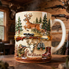 Born To Hunt - Personalized White Edge-to-Edge Mug - Gift For Hunting Lovers NL122