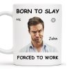Born To Slay Forced To Work Office Humor Mug - Personalized Custom Coffee Mug - COL032_MG