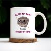Born To Slay Forced To Work With Cute Hamster Design - Personalized Custom Coffee Mug - COL058_MG
