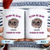 Born To Slay Forced To Work With Cute Hamster Design - Personalized Custom Coffee Mug - COL058_MG
