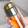 Borosilicate Tea Infuser Bottle
