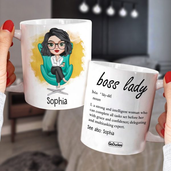 Boss Lady Definition Personalized Mug Gift For Her