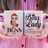 Boss Lady Knows More Than She Says Personalized Boss Lady Mug