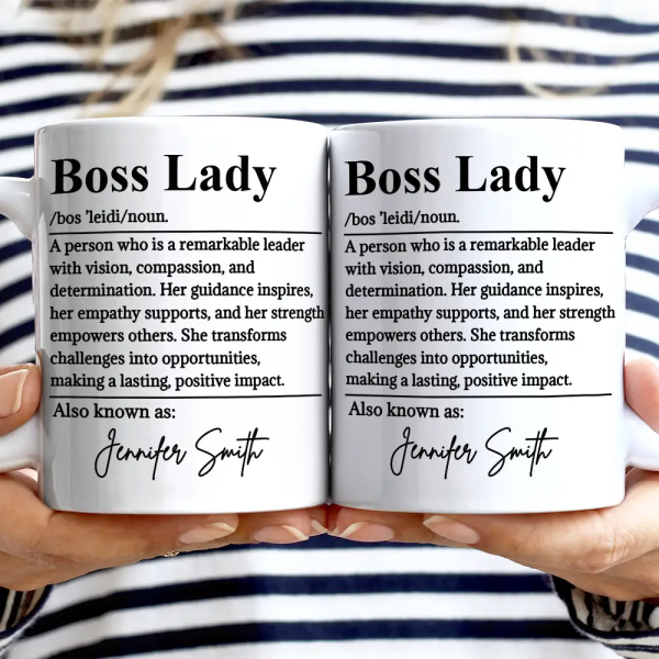 Boss Lady Who Is Remarkable Leader - Personalized Mug