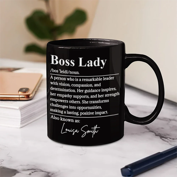 Boss Lady Who Is Remarkable Leader - Personalized Mug
