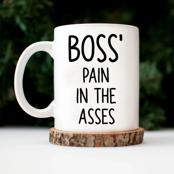 Boss' Little Trouble 3D Effect Funny Donkey - Personalized Mug