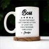 Boss No Matter What Life Throws Awesome Employees Stars - Personalized Custom Coffee Mug - COL050_MG