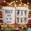 Boss Pain in the Asses, Funny Donkey Office Decoration - Personalized Mug - Custom Employee Gift Exchange, White Elephant Gift