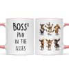 Boss Pain in the Asses, Funny Donkey Office Decoration - Personalized Mug - Custom Employee Gift Exchange, White Elephant Gift