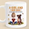 Bound By Love, Connected By Paws - Dog Personalized Custom Mug - Mother's Day, Gift For Pet Owners, Pet Lovers