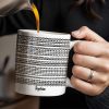 Brave Musical Notes Design - Personalized Custom Coffee Mug - HALW066_MG