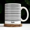 Brave Musical Notes Design - Personalized Custom Coffee Mug - HALW066_MG