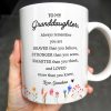Braver Stronger Smarter Loved Floral Granddaughter Mug - Personalized Custom Coffee Mug - GDT002_MG