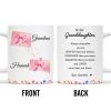 Braver, Stronger, Smarter, Loved Inspirational Quote With Bows And Hearts - Personalized Custom Coffee Mug - GDT180_MG