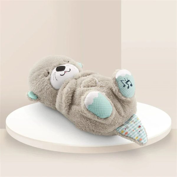 Breathing Bear Soothing Plush Toy with Music & Light for Baby Sleep