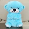 Breathing Bear Soothing Plush Toy with Music & Light for Kids