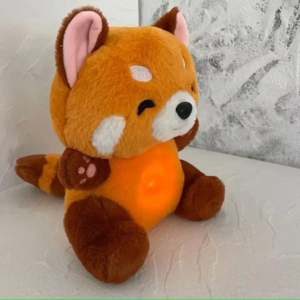 Breathing Fox Bear Plush: Soothing Musical Doll for Baby's Comfort