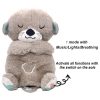 Breathing Fox Bear Plush: Soothing Musical Doll for Baby's Comfort