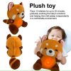 Breathing Fox Bear Plush: Soothing Musical Doll for Baby's Comfort
