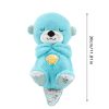 Breathing Otter Plush Toy: Soothe Baby with Lights & Sounds