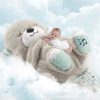 Breathing Otter Plush Toy: Soothe Baby with Lights & Sounds