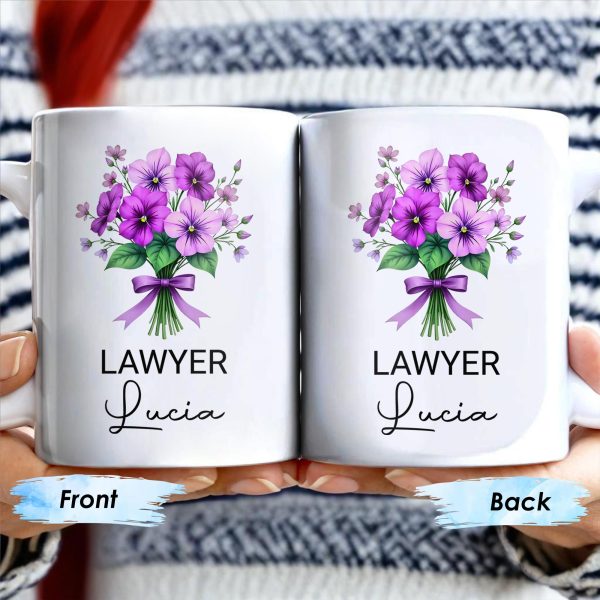 Brighten Your Day With A Bouquet Of Beautiful Birth Flowers - Personalized Custom Coffee Mug - GRAD285_MG